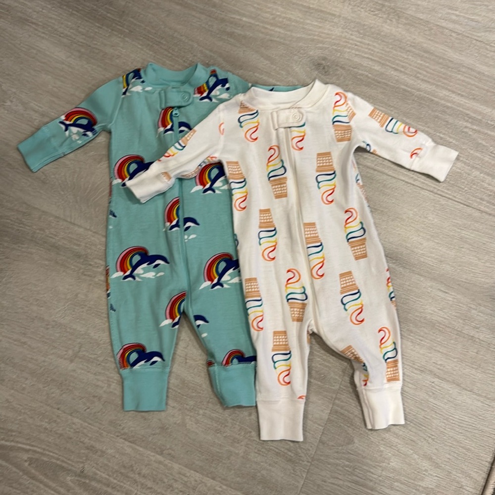 TWO Baby Sleepers Size 0-3 month